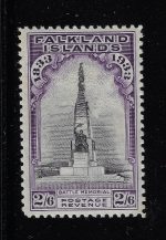 1933 Falkland Stanley Gibbons n. 135 - 2s.6d. black and violet - MLH*