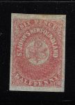 1862-64 TERRANOVA - NEWFOUNDLAND - SG 21 - 6 1/2 d. Rose Lake - MH*