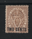 1860 British Columbia - SG n. 28 dentellati 14, MH*