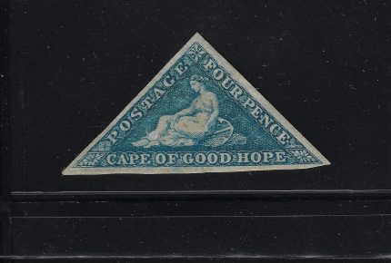 1855-63 Cape of Good Hope, Stanley Gibbons n. 6A 4d. blue - MH*