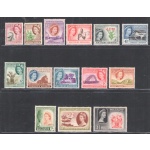 1953 Southern Rhodesia , Stanley Gibbons # 78-91, Elisabetta II, MNH**