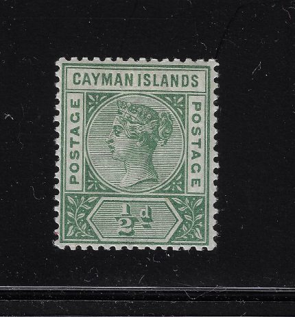 1900 Cayman Islands, 1,2d. dpale green  , Stanley Gibbons n. 1a, MNH**