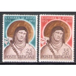 1953 Vaticano, Santa Chiara n. 169/70 - MNH**