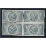 1953 BARBADOS, Stanley Gibbons n. 301, $ 2,40 black, block of Four, MNH**