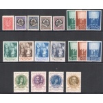 1940-44 Vaticano, Francobolli Nuovi, Annate Complete, 19 valori, MNH**