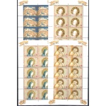 2000 Vaticano, 4 Minifogli da 10 valori, Natale n. MF 1224/27 - MNH**