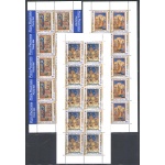 2001 Vaticano, 3 Minifogli da 10 valori, Armenia n. 1228/30 - MNH**