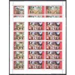 2001 Vaticano, 4 Minifogli da 10 valori, Cappella Sistin n. MF 1231/34 - MNH**