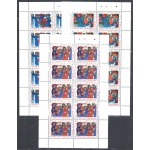 2001 Vaticano, 3 Minifogli da 10 valori, Natale n. 1257/59 - MNH**