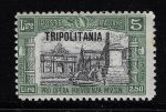 1929 Tripolitania, Milizia II, 5 Lire + 2 Lire oliva e nero , Saggio P9 , MNH**