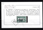 1929 Tripolitania, Milizia II, 5 Lire + 2 Lire oliva e nero , Saggio P9 , MNH** - immagine 3