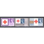 1963 GRAN BRETAGNA - Croce Rossa n. 378F/380F bande fosforo - MNH**