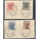 1922 Italia - Regno, Congresso di Trieste, Usato su frammento