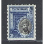 1936 ZANZIBAR - Stanley Gibbons n. 325 - 30c. black and deep ultramarin - MNH**