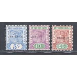 1899 British Honduras, Stanley Gibbons n. 66/68 - MH*