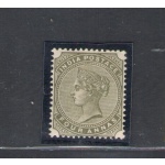 1882-90 India - Stanley Gibbson n. 95 - 4a. olive green, Effige Vittoria - MH*