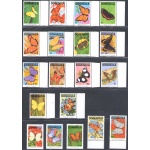 1991-92 Dominica, Farfalle I-II-III-IV Yvert # 1295-08-1345-1356-1462/64 - MNH**
