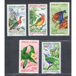 1966-67 Dahomey, Uccelli Yvert Posta Aerea # 37/41 - MNH**