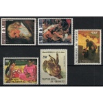 1978-79 Djibouti, Pittori Yvert Posta Aerea #119/20+125/26+133 - MNH**