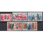 1963-64 ANDORRA FRANCESE, # 166/70 Avvenimenti Storici, MNH**