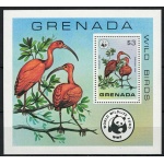1978 Grenada, Uccelli, Protezione WWF Yvert Foglietto # 68 - MNH**
