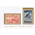 1948 Fezzan, Posta Aerea # 1/2 - MNH**