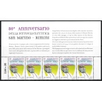 2012 San Marino, Blocco Angolare Figurato Ferrovia Elettrica # 163 - MNH**