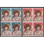 1953 Vaticano, Santa Chiara n. 169/70 - MNH** Blocco di Quattro