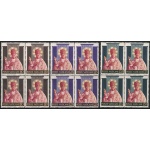 1954 Vaticano, Santificazione Pio X #182/84, MNH** Blocco di Quattro
