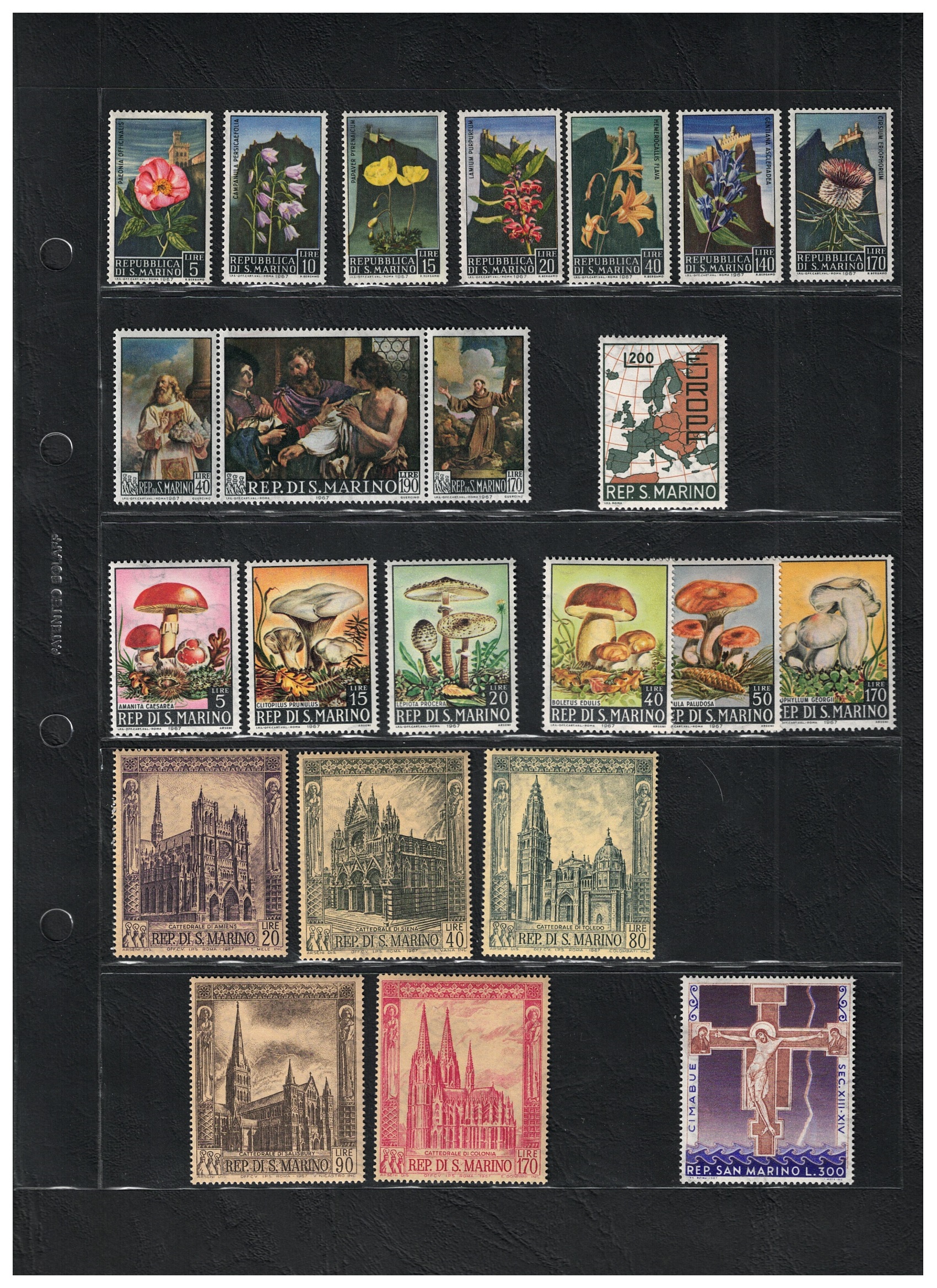 1967 San Marino, Annata Completa , Francobolli nuovi, 23 valori, MNH**