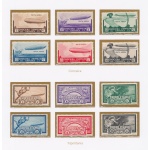 1933 Cirenaica e Tripolitania, Posta Aerea, Zeppelin - MNH**