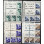 1961 San Marino, Blocco Angolare Vedute # 36/39, nuovo, MNH**