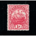 1922-34 BERMUDA, Stanley Gibbons # 78 - 1d. scarlet - MNH**