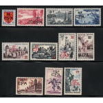 1955-56 REUNION, Vedute Soprastampate # 320/30, MNH**