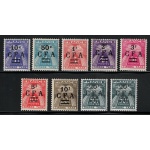1949-50 REUNION, Segnatasse # 36/44, MNH**