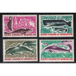 1969 Saint Pierre et Miquelon, Pesci Yvert n. 391/94, MNH**