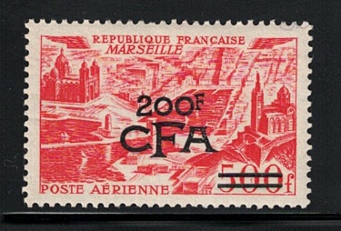 1951 REUNION, Vedute di Marsilia, Yvert  Posta Aerea # 50, MNH**