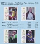 2017 Vaticano, Quinto Anno del Pontificato di Papa Francesco # 1739/42, MNH**
