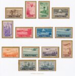 1934 LIBIA, 8 Fiera di Tripoli n. 125/31 + Posta Aerea A14/A20 - MH*