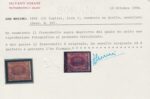 1892-94 San Marino,  # 20, 1 Lira carminio su giallo, Usata