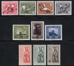 1954 LIECHTENSTEIN, Annata completa n. 284/293, 10 valori, MNH**