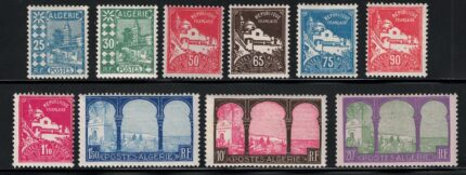 1927-30 ALGERIA, Definitiva , # 78/85, MNH**