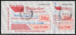 1997 Italia, # 3Ca Varietà, Servizio Postacelere Senza Croce Perforata, Usato