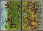 1975 Ruanda, Yvert Foglietti # 45/46, Antilopi, Fauna, MNH**