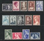 1956 Grecia, Arte, n. 623/36, 14 valori, MNH**