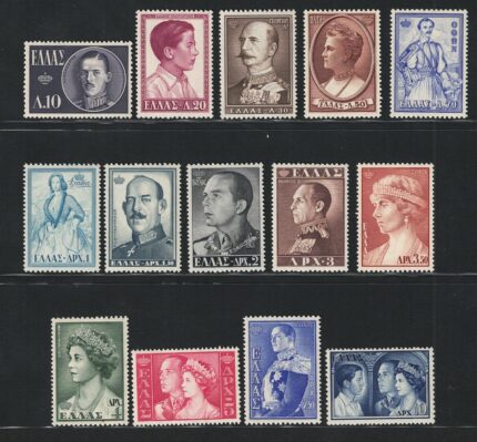 1956 Grecia, Arte, n. 623/36, 14 valori, MNH**