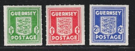 1941-44 Guernsey, Occupazione Tedesca, # 1/3, MNH**
