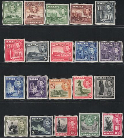 1938-43 Malta, Giorgio VI, # 217/31, MH*