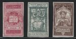 1921 Italia, Regno, # 116f/118f, Dante Alighieri, Non Dentellati, MNH**