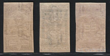 1921 Italia, Regno, # 116f/118f, Dante Alighieri, Non Dentellati, MNH**